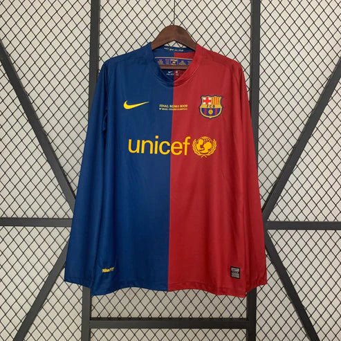 Barca 2008 L/S Home Champion League Shirt